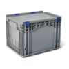 Plastic Crate - Utility Box - Base and Lid - SABS Approved - 23L - Grey - Pack of 90 - KLT4328-withLID