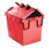 Plastic Crate - Hinged Lid - SABS Approved - 26L - Red - Pack of 180 - AT43315-red