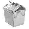 Plastic Crate - Hinged Lid - SABS Approved - 26L - Grey - Pack of 180 - AT43315-grey