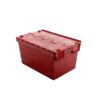Crate - Security Container - Plastic ALC - Attached Hinged Lid - 7L - 30 x 20 x 18.4cm - Red - ALC-185-Red