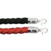 Queue Barrier Twisted Rope - For Stainless Steel Pole - Black - HOSQ010TB