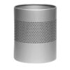 Waste Paper Bin - Round Perforated Range - Metal - 24 x 30 cm - Silver - 504SI