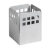 Pencil Holder - Square Punch Steel Range - Metal - 7.5 x 7.5 x 10 cm - Silver - 426SI