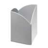 Pencil Holder - Modern Steel Range - Metal - 6 x 6 x 10.5 cm - Silver - 406SI