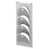 Steel Magazine Holder - Wall Mounted - D-Line - 18 x 20 x 50 cm - Silver - 240SI