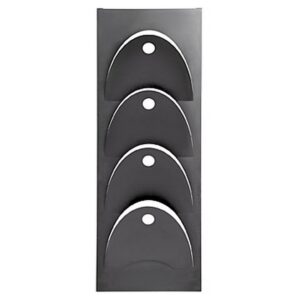 Steel Magazine Holder - Wall Mounted - D-Line - 18 x 20 x 50 cm - Black - 240BL