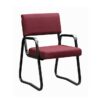 Office Chair - Economy - Arm - Skid Base - 88 x 60 x 60 cm - SE015-burgundy