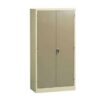 Steel Cupboard - Metal Stationery - 4 Shelves - Ivory and Karoo - Knock Down (Requires Assembly) - 180 x 90 x 45 cm - SC002KD-ivorykaroo