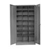 Pigeon Hole Cabinet with Doors - Steel - 21 Compartment - 180 x 90 x 45 cm - PH004-grey