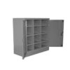 Pigeon Hole Cabinet with Doors - Steel - 12 Compartment - 90 x 90 x 45 cm - PH003-grey
