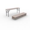 Conference Multipurpose Desk - Wood - 74 x 60 x 180 cm - MP002-cherry