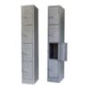 Steel Locker - Metal - 4 Tier - Four Door - 180 x 30 x 45 cm - LOC004-grey