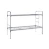 Steel Double Bunk Bed with Ladder - 190 x 76 x 140 cm - DBB01-grey