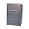 Steel Office Filing Cabinet - 2 Drawer File - 71 x 47 x 63 cm - 2FC01-grey