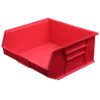 Stack & Hang Parts Storage Bin - Small Plastic Container - Size 8 - 37.5 x 42 x 18 cm - Red - BIN-8-RED