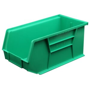 Stack & Hang Parts Storage Bin - Small Plastic Container - Size 7 - 37.5 x 21 x 18 cm - Green - BIN-7-GREEN