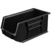 Stack & Hang Parts Storage Bin - Small Plastic Container - Size 7 - 37.5 x 21 x 18 cm - Black - BIN-7-BLACK