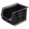 Stack & Hang Parts Storage Bin - Small Plastic Container - Size 6 - 28 x 21 x 18 cm - Black - BIN-6-BLACK