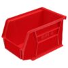 Stack & Hang Parts Storage Bin - Small Plastic Container - Size 4 - 21 x 14 x 13 cm - Red - BIN-4-RED