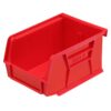 Stack & Hang Parts Storage Bin - Small Plastic Container - Size 2 - 13.5 x 10.5 x 7.5 cm - Red - BIN-2-RED