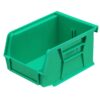 Stack & Hang Parts Storage Bin - Small Plastic Container - Size 2 - 13.5 x 10.5 x 7.5 cm - Green - BIN-2-GREEN