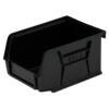 Stack & Hang Parts Storage Bin - Small Plastic Container - Size 2 - 13.5 x 10.5 x 7.5 cm - Black - BIN-2-BLACK