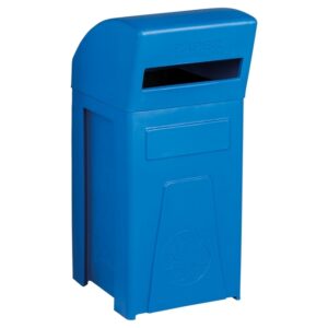 Modulus Plastic Recycle Bin - With Exterior Lid and Bin Liner - 40 x 40 x 95cm - Colour Options - RECMDOBBERECMDOLBE