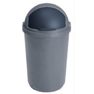 Plastic Rubbish Bin - Push Bin - 50L - Granite - 028GT