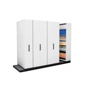 Steel Bulk Filer - Mobile Shelving - 15 Bay - 690 x 110 x 232 cm - Motorcraft Grey - 15BAY400