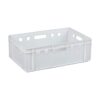 Plastic Crate - Stackable - Heavy Duty - White - 60 x 39 x 19.7 cm - (MOQ 500)