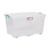 80L Clip and Lock Plastic Storage Box - Colour Options - Pack of 5