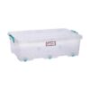 30L Clip and Lock Plastic Storage Box - Colour Options - Pack of 5