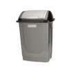 Contour 50L Rectangular Plastic Dust Bin - Square Swing Lid - Colour Options - Pack of 5