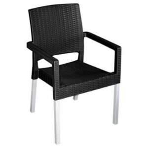 Plastic Chair - Ruby - Black