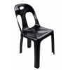 Plastic Catering Chair - Black