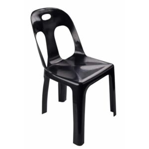 Plastic Catering Chair - Black