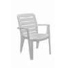 Plastic High Back Chair - Mia - White