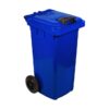 80L Wheelie Bin - Plastic - 2 Wheel - Colour Options - Pack of 5