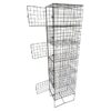 Wire Metal Locker - Powder Coated Steel Mesh - Single - 6 Doors - 6 Tier