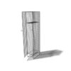 Wire Metal Locker - Powder Coated Steel Mesh - Single - 1 Door - 1 Tier