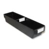 Shelf Bin - Loose Parts Warehouse Storage Container - Plastic - Bins, Dividers and Labels - Small - 500mm - Black - Pack of 40