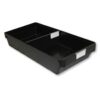 Shelf Bin - Loose Parts Warehouse Storage Container - Plastic - Bins, Dividers and Labels - Large - 500mm - Black - Pack of 20