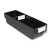 Shelf Bin - Loose Parts Warehouse Storage Container - Plastic - Bins, Dividers and Labels - Small - 400mm - Black - Pack of 40
