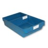 Shelf Bin - Loose Parts Warehouse Storage Container - Plastic - Bins, Dividers and Labels - Large - 400mm - Blue - Pack of 20