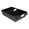Shelf Bin - Loose Parts Warehouse Storage Container - Plastic - Large - 400mm - Black