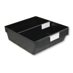 Shelf Bin - Loose Parts Warehouse Storage Container - Plastic - Large - 300mm - Black