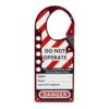 Lockout Hasp - Aluminium Label - Red - Heavy Duty - 17.8 x 7.4 x 5.4 cm