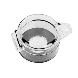 Lockout Emergency Stop - Plastic - Clear -22 Dia - 7 x 5.5 x 2.25 cm