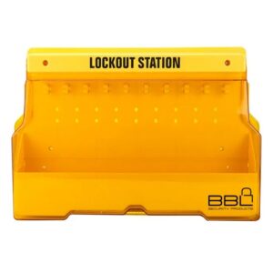 Lockout Station - Holds 20 Locks and Devices - 57.4 x 10.8 x 39.6 cm