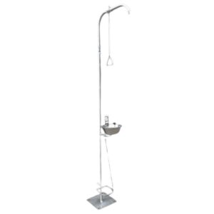 Single Column Safety Shower - Hand and Foot Operated Shower - 30 x 60 x 230 cm